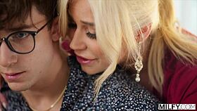 milfy blonde spencer scott teaches deepthroat and titty fuck lessons