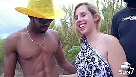 Blonde Whore Licks Curvy Asses!