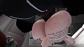 Black man fucks demonic white woman in SUV