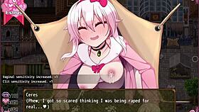 pregnant witch gives it to everyone, cum on her boobs! what a bad ending!