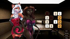 i'm playin furry sex cabaret game, no dialogue, just gameplay and animation