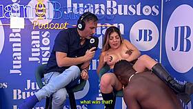 Shaira screams as she licks that big cock!