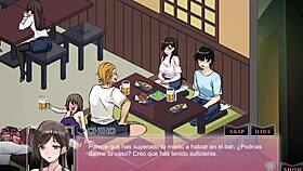 hentai game ntraholic bangs wife on balcony, no shame