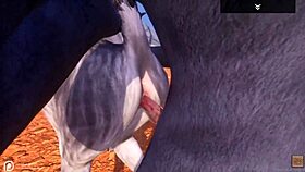 Alpha Wolf Eats Hot She-Wolf In Wild Life Cartoon