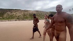 Fui pra praia de nudismo na bahia pra dar pros pirocudos