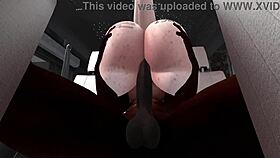 Black man fucks demonic white woman in SUV