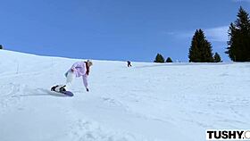 tushy besties octokuro and ivy maddox sharing a thick cock in anal fun