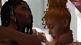 mae sneaks into the shower with her step-brother moriah for some early morning fucking while their parents are home