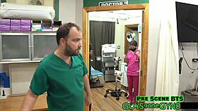 Angel Ramiraz Endures Humiliating Cum Extraction in Latex Gloves at the Hospital Clinic