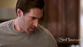 trusty and handsome plumber arrives to fix the leaking pipes in the house