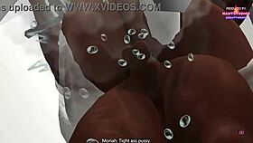 mae sneaks into the shower with her step-brother moriah for some early morning fucking while their parents are home