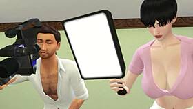 sims short story with asian cartoon characters 😊