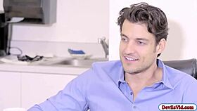 Alura fucks office mate after a blowjob