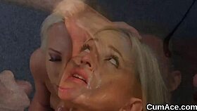 Peculiar Model Swallows Sperm After Facial Cumshot