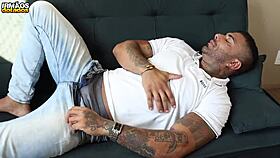 twink gets ass to mouth bareback from daddy