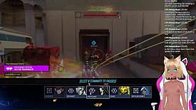 vtuber lewdneko spanked while playing overwatch part 2