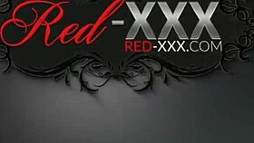 Watch Red XXX Tease Her Shaved Pussy in Heels