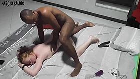 Hidden camera catches her big ass in action.