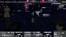 sereka exposes under naked coat outdoors