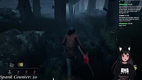 vtuber lewdneko gets spanked while playing dbd, what happens next?