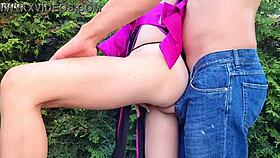 Outdoor adventure with my hot Japanese stepsister turns steamy