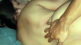 Latina screams with pleasure during homemade fucking