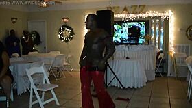 jamaican stripper surprises milfs with big cock