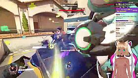 vtuber lewdneko spanked while playing overwatch part 2