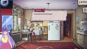 In this souper game demo, the hot blonde elf flaunts her big tits.