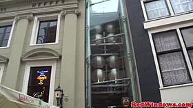 Redlight Eurobabe Masturbates After Sexytime