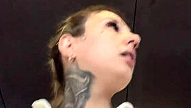 She says, I'm so horny at the gym with my wet tits showing through this shirt