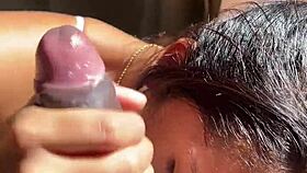 Big Booty Brunette Gets Deepthroat From Stepbrother