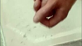 Showering My Hard Cock After Intense Workout