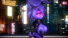 Bonnie from FNF dancing to Kpop-Queencard in a fun 3D animation.