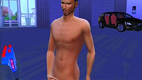 boss fucks fat customer in car service with heels on