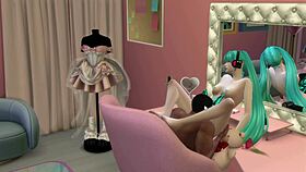 Miku getting fucked by a black guy!