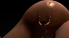 You're sliding down in a nightmare with giant women.