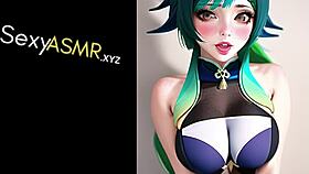 Moaning ASMR Cosplay Anime Baddie Sucks