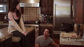 trusty and handsome plumber arrives to fix the leaking pipes in the house