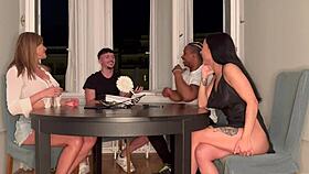 Friends' Board Game Turns Into Wild Group Sex!