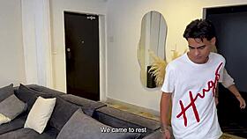 hey, this colombian blonde milf bangs her stepson’s nerdy friend while hubby’s out, karensleent and pipeboy danyel mast