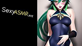 Moaning ASMR Cosplay Anime Baddie Sucks