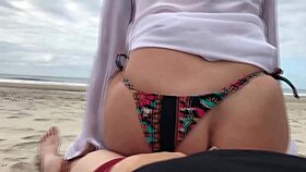 Stranger fucks my big ass in public and cums inside