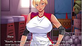 foursome in locker with kasshoku bitch group