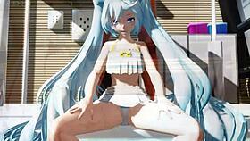 Miku Wet Part 1 Photoshoot Pool Fingering Masturbation Teasing