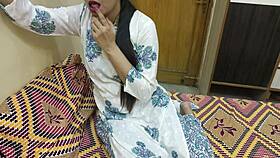 Stepmom dirty talks with young stepson before bent over banging