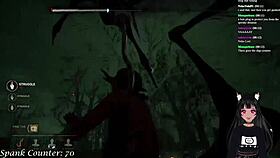 vtuber lewdneko gets spanked while playing dbd, what happens next?