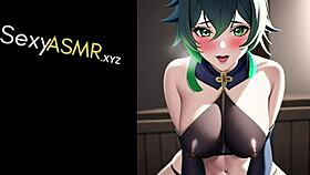 Moaning ASMR Cosplay Anime Baddie Sucks