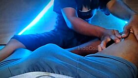 indo masseur feels excited wanting to jerk that cock