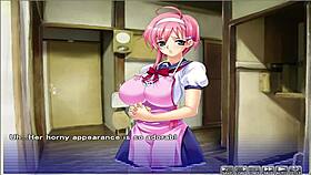 Watch her through the peeping hole in this hentai episode